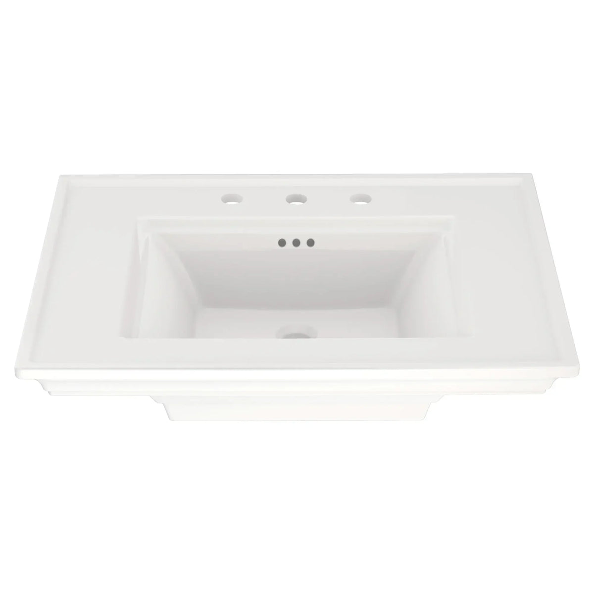 American Standard Town Square S 8 in. Widespread Pedestal Sink Basin in White