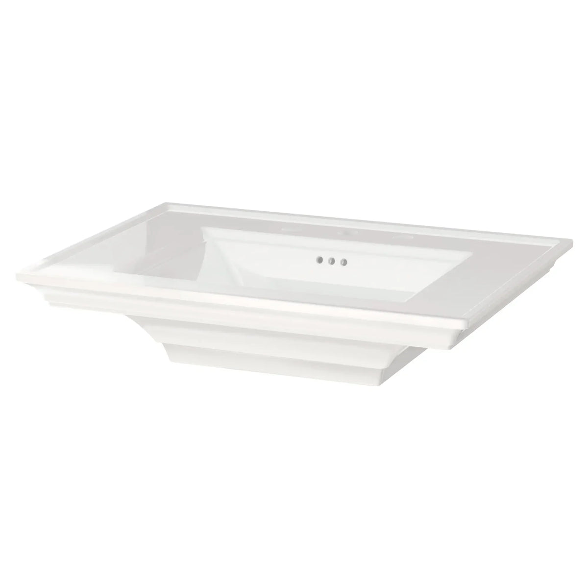 American Standard Town Square S 8 in. Widespread Pedestal Sink Basin in White