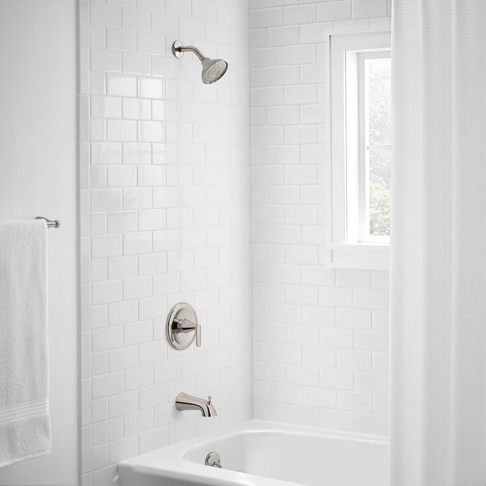 Jax Single-Handle 1-Spray Tub and Shower Faucet in Polished Nickel - Super Arbor