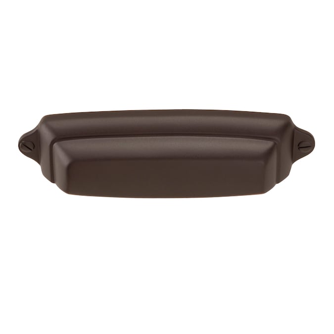 Sumner Street Home Hardware Grayson 2-1/2-in Center to Center Oil-Rubbed Bronze Rectangular Cup Drawer Pull