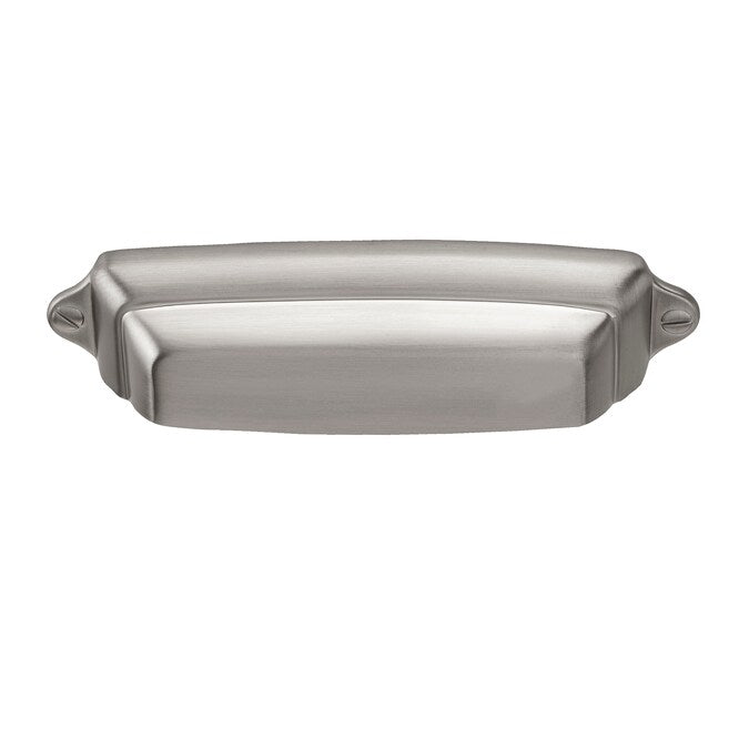 Sumner Street Home Hardware Grayson 2-1/2-in Center to Center Satin Nickel Rectangular Cup Drawer Pull