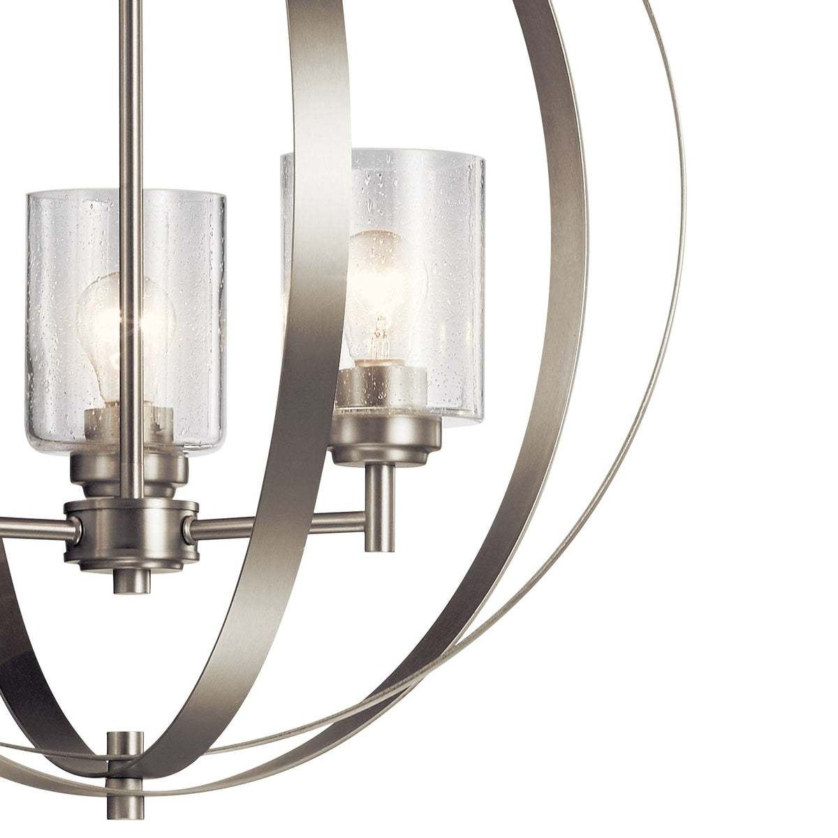 Kichler Winslow 3-Light Brushed Nickel Modern/Contemporary Cage Chandelier