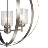 Kichler Winslow 3-Light Brushed Nickel Modern/Contemporary Cage Chandelier