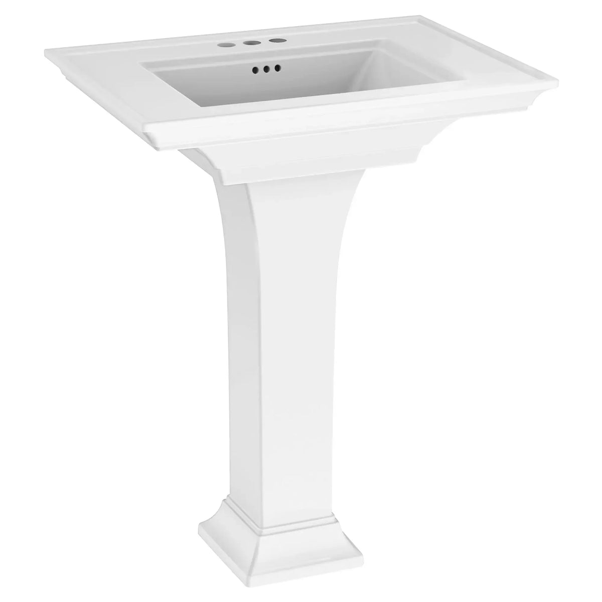 American Standard Town Square S 4-Inch Centerset Pedestal Sink in White, 30 x 22.5 x 35 in