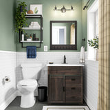 Satori Hudson Carbon Matte 12-in x 12-in Unglazed Porcelain Penny Round Floor and Wall Tile (0.9-sq ft per Piece)
