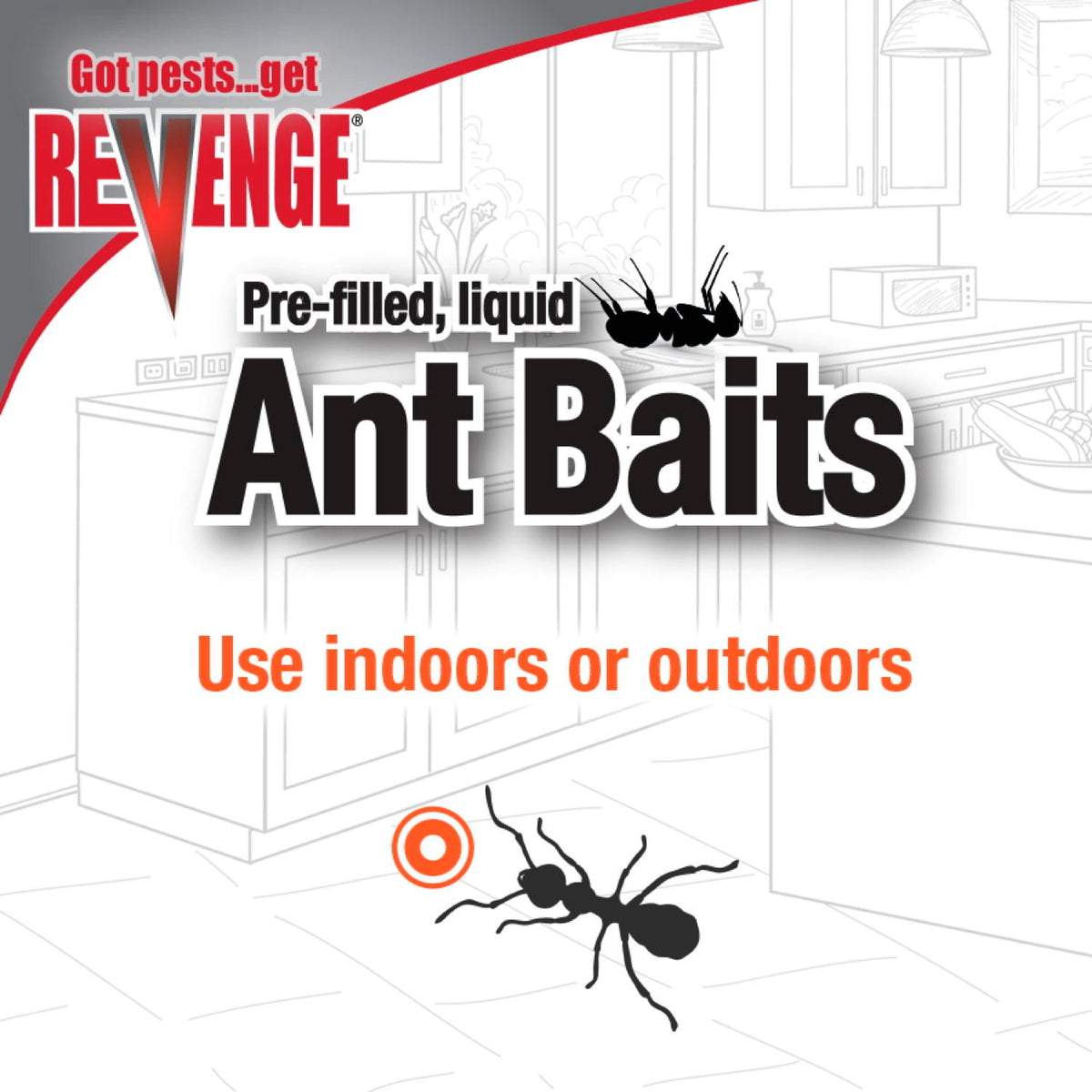 Bonide Revenge Ant Bait Stations, Honeydew Formula – 3 Pack