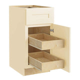 Home Decorators Collection Newport 12 in. W x 24 in. D x 34.5 in. H Assembled Plywood Base Kitchen Cabinet in Blended Cream with 2ROT Soft Close RH