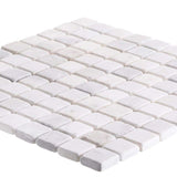 Jeffrey Court Carrara White 11.75 in. x 11.75 in. x 10 mm Honed Marble Mosaic Floor and Wall Tile