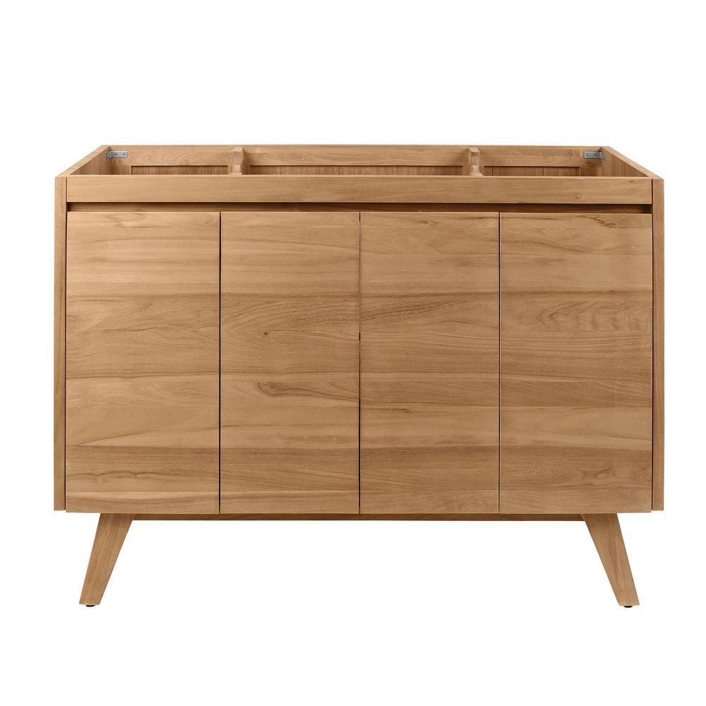 Coventry 72 in. Vanity Cabinet Only in Gray Teak - Super Arbor
