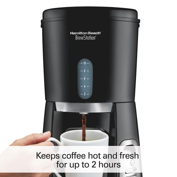 BrewStation 10-Cup Black Coffeemaker
