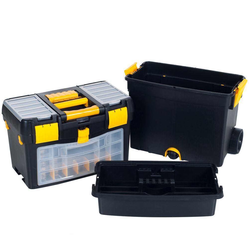 24.5 in. Deluxe Mobile Workshop and Tool Box - Super Arbor