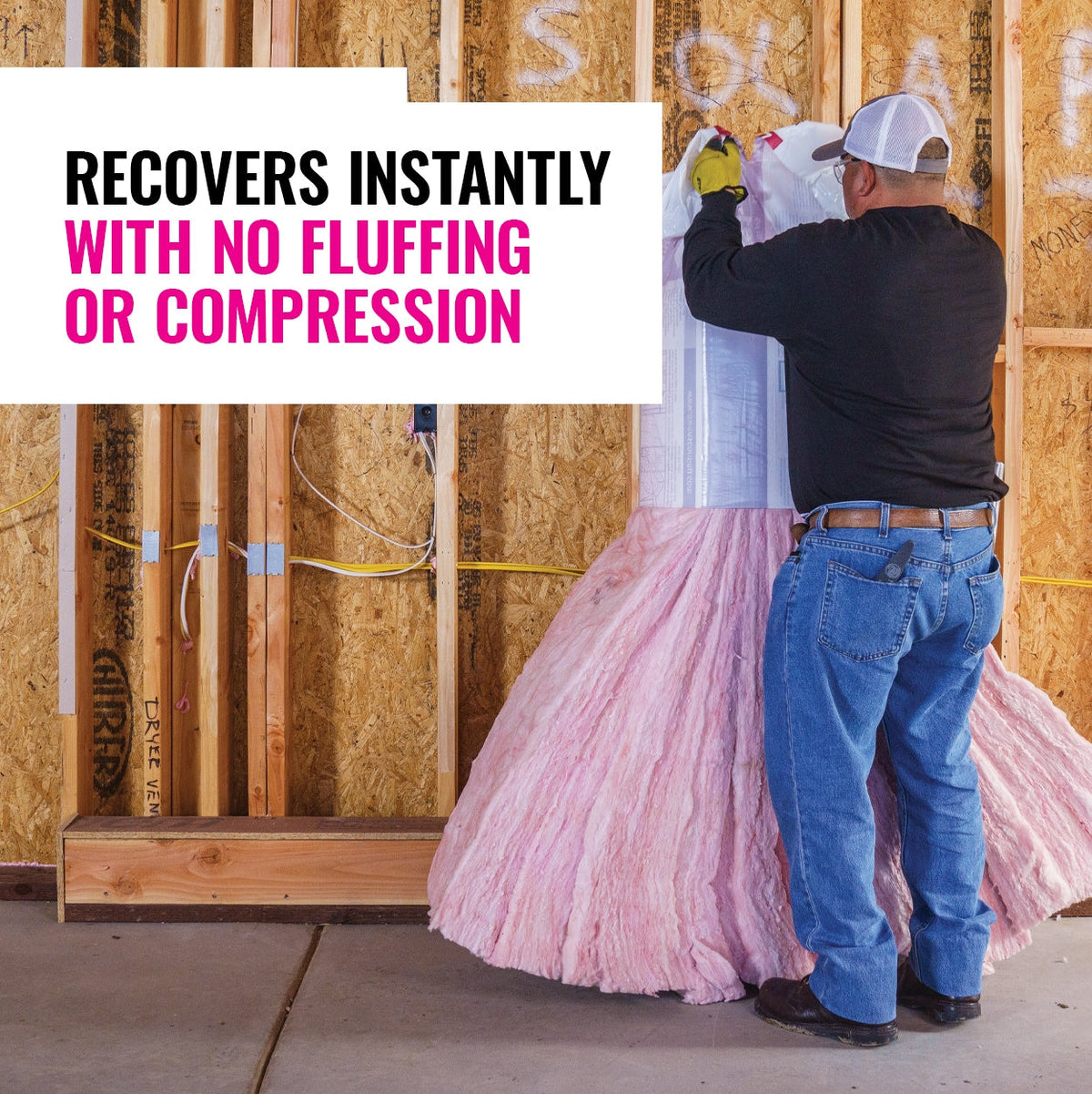 Owens Corning R-11 Kraft-Faced Fiberglass Insulation Batts, 3.5 in. x 24 in. x 96 in. (4 Bags)