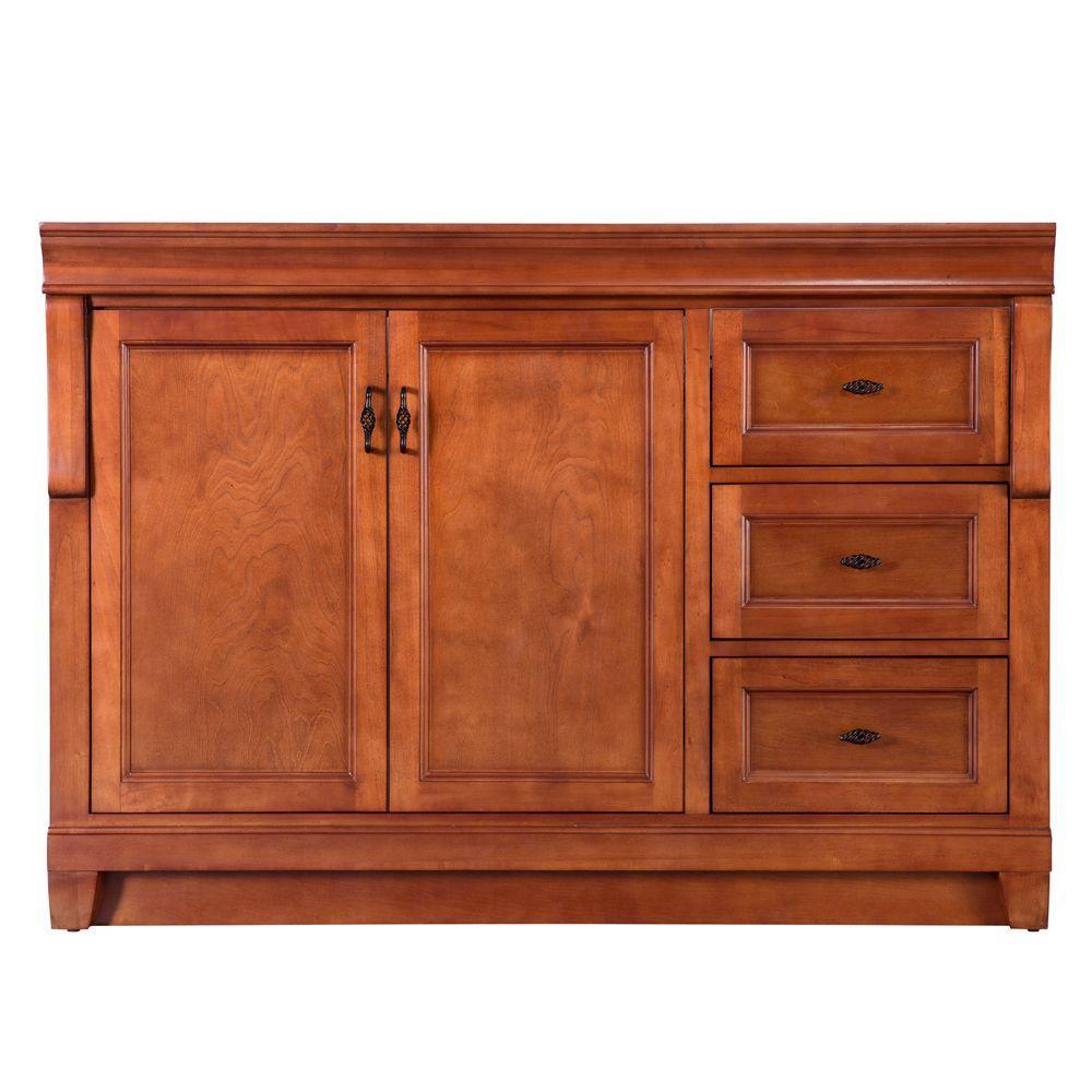 Naples 30 in. W Bath Vanity Cabinet Only in Distressed Grey with Right Hand Drawers - Super Arbor