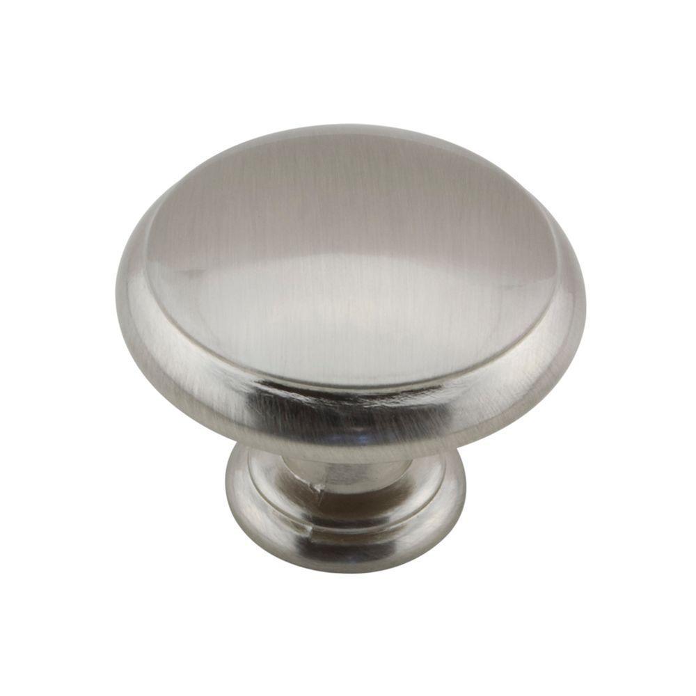 1-3/16 in. Brushed Nickel Classic Knob - Super Arbor