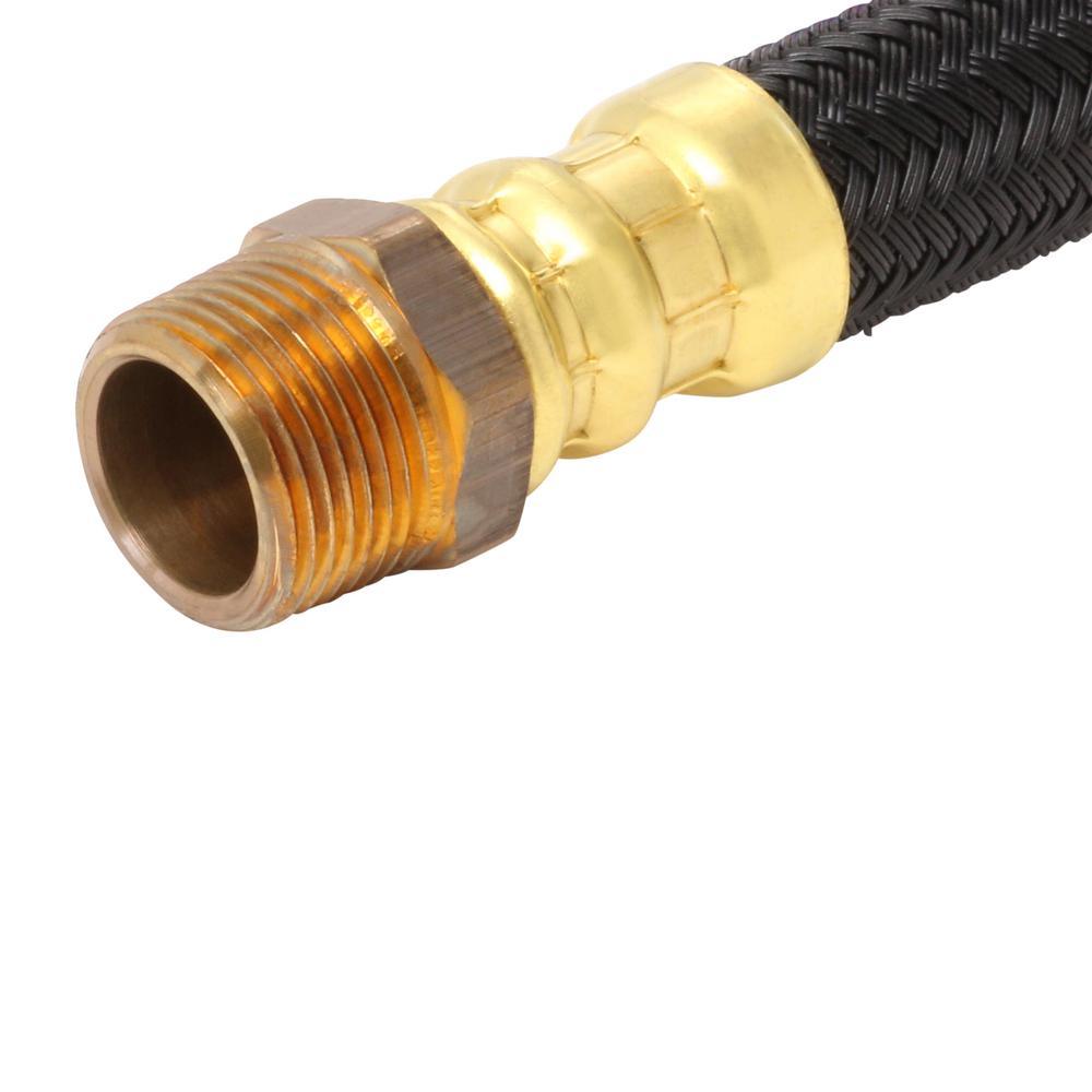 3/4 in. MIP x 3/4 in. FIP x 18 in. Polymer Braided Water Heater Connector (0.57 in. I.D.) - Super Arbor