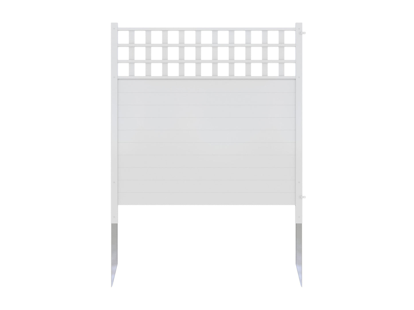 Zippity Outdoor Products Keswick 2 Panels 3.5-ft H x 3.5-ft W White Privacy Vinyl Lattice-top Fence Panel (Unassembled)