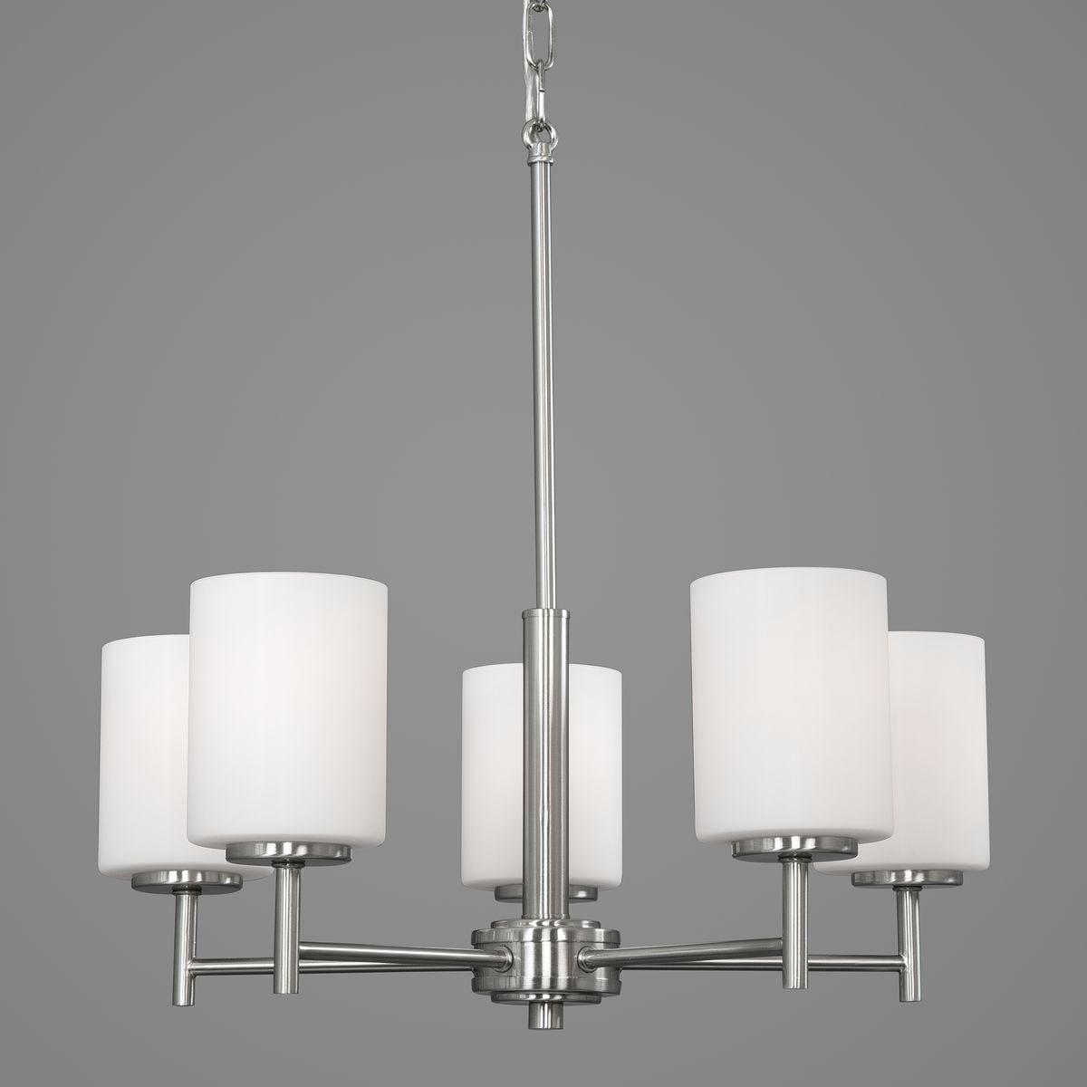 Progress Lighting Replay 5-Light Brushed Nickel Modern/Contemporary Chandelier