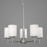 Progress Lighting Replay 5-Light Brushed Nickel Modern/Contemporary Chandelier
