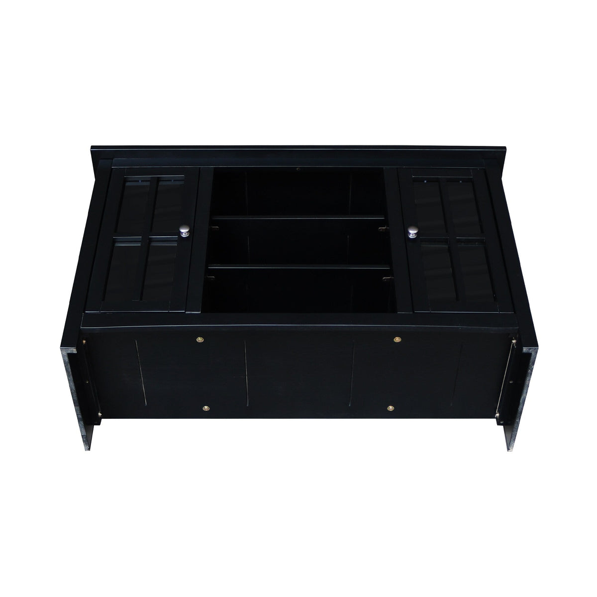 International Concepts Traditional Black Tv Cabinet (Accommodates TVs up to 52-in)