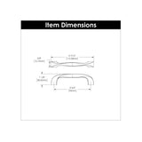 Hickory Hardware Twist (76mm) Center to Center Arch Handle Drawer Pull