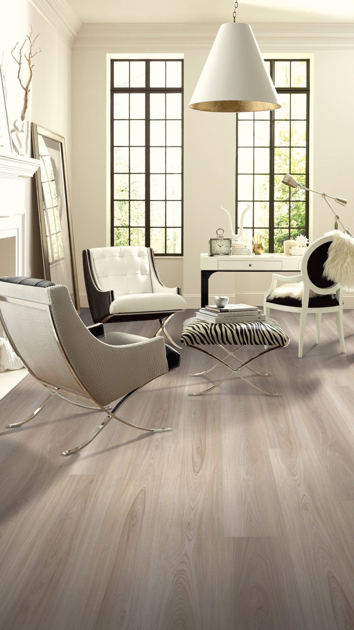 Shaw (Sample) Newcastle Midsummer Oak Brown Wood Look 12-mil Waterproof Interlocking Luxury Vinyl Plank