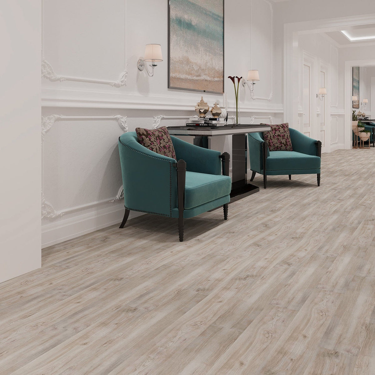 Lucida USA PresCore Weathered Gray 12-mil x 6-in W x 36-in L Waterproof Glue Down Luxury Vinyl Plank Flooring (54-sq ft/ Carton)