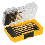 DEWALT 14-Piece Assorted Titanium Twist Drill Bit Set