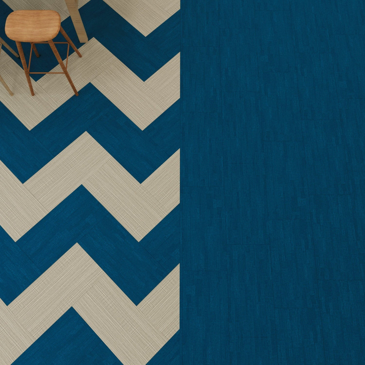 Lucida USA Delphina Blue Patterned Look 28-mil x 12-in W x 24-in L Waterproof Glue Down Luxury Vinyl Tile Flooring (36-sq ft/ Carton)