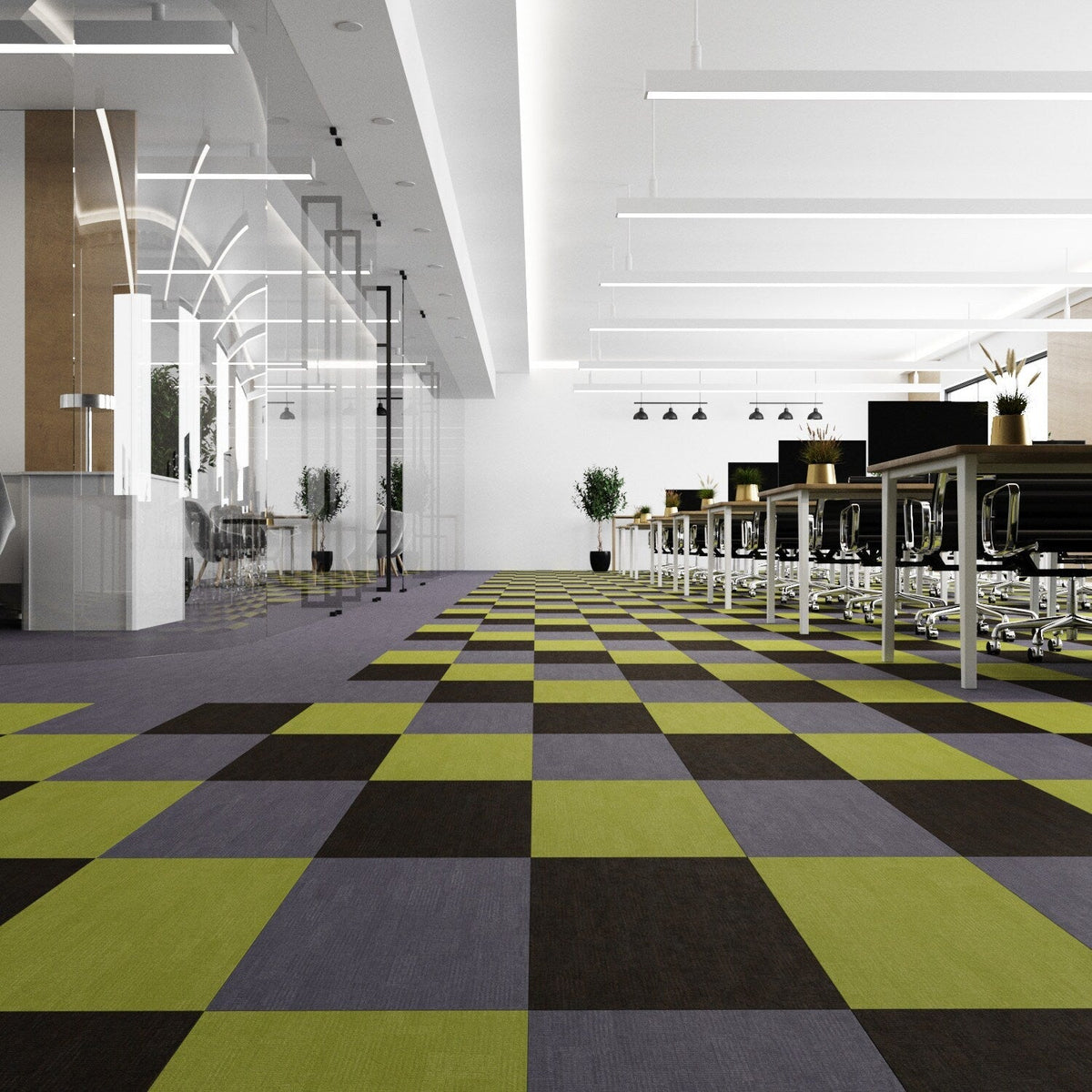 Lucida USA Wild Indigo Purple Patterned Look 28-mil x 12-in W x 24-in L Waterproof Glue Down Luxury Vinyl Tile Flooring (36-sq ft/ Carton)