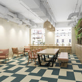 Lucida USA Eucolyptus Blue Patterned Look 28-mil x 12-in W x 24-in L Waterproof Glue Down Luxury Vinyl Tile Flooring (36-sq ft/ Carton)