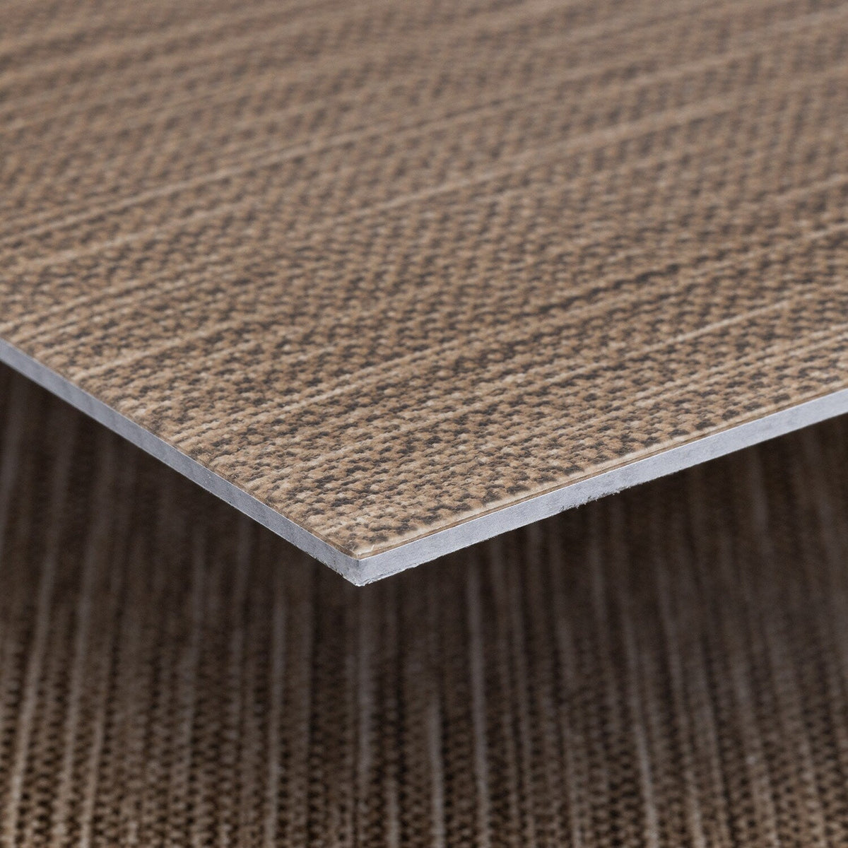 Lucida USA Copper Knit Copper Patterned Look 28-mil x 12-in W x 24-in L Waterproof Glue Down Luxury Vinyl Tile Flooring (36-sq ft/ Carton)
