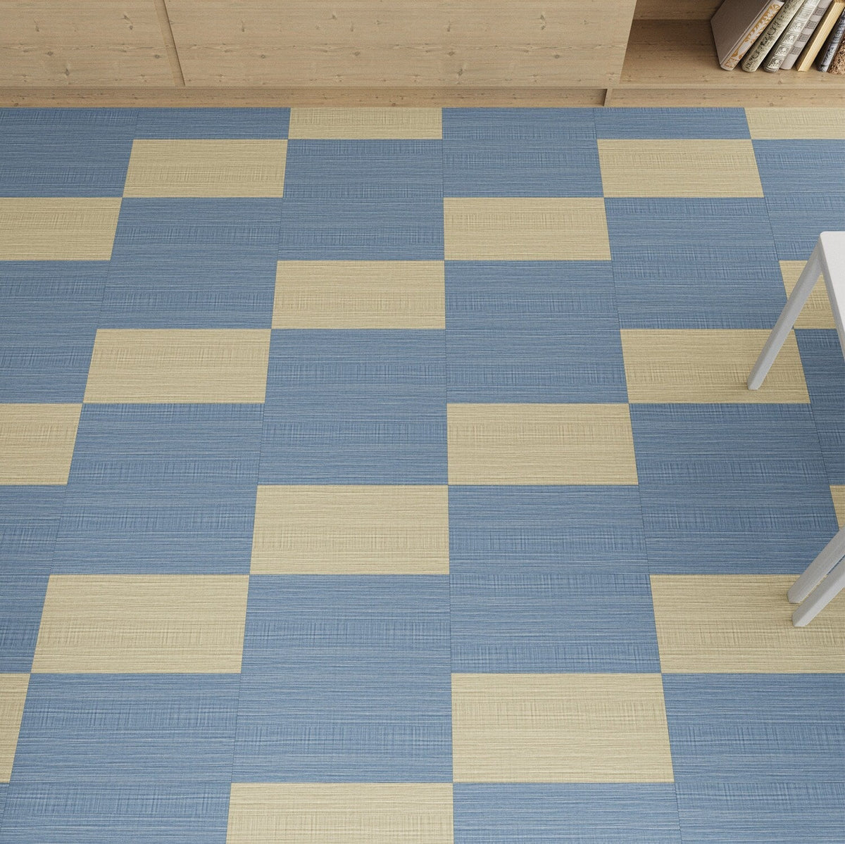 Lucida USA Harbor Weave Blue Patterned Look 28-mil x 12-in W x 24-in L Waterproof Glue Down Luxury Vinyl Tile Flooring (36-sq ft/ Carton)