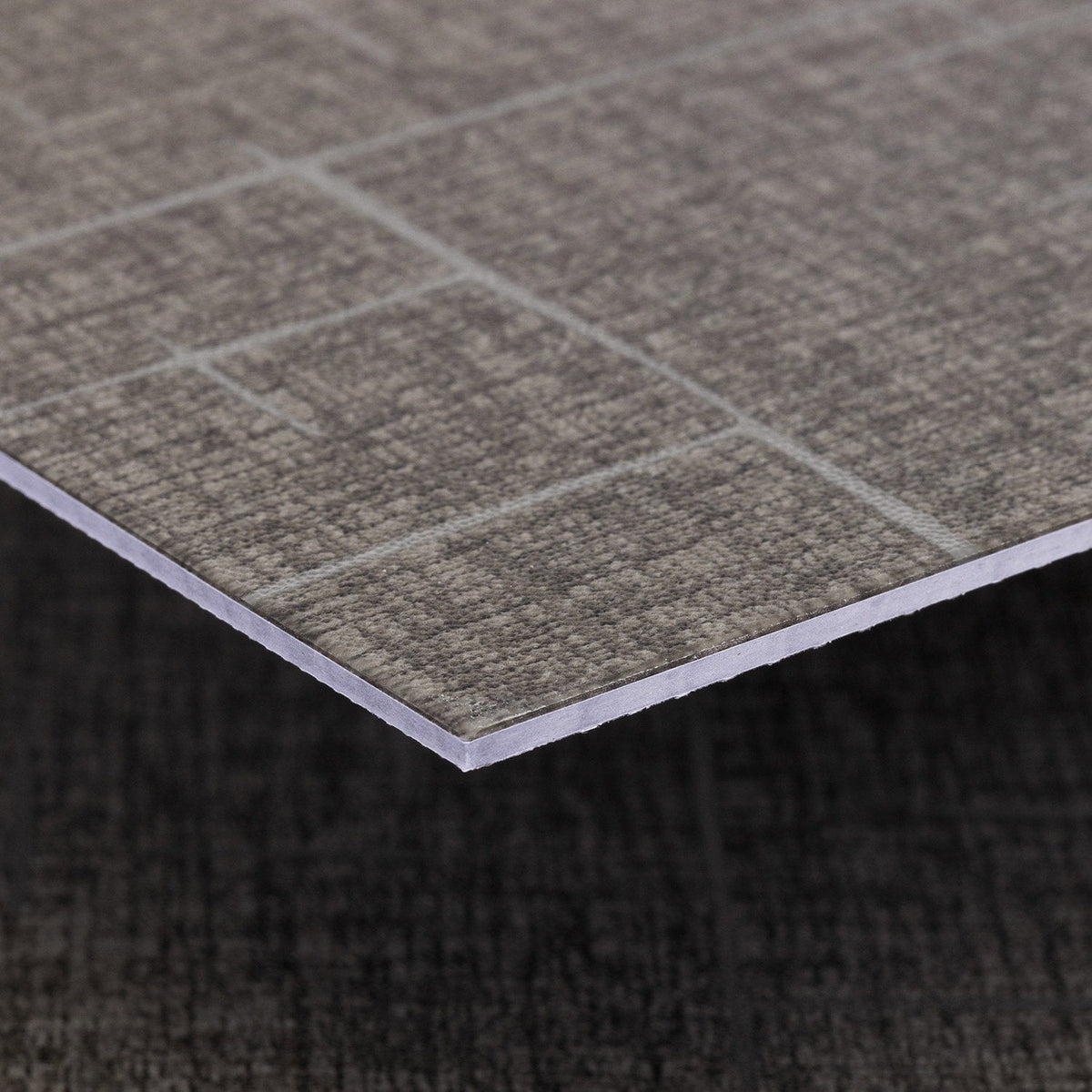 Lucida USA Antique Deco Gray Patterned Look 28-mil x 12-in W x 24-in L Waterproof Glue Down Luxury Vinyl Tile Flooring (36-sq ft/ Carton)