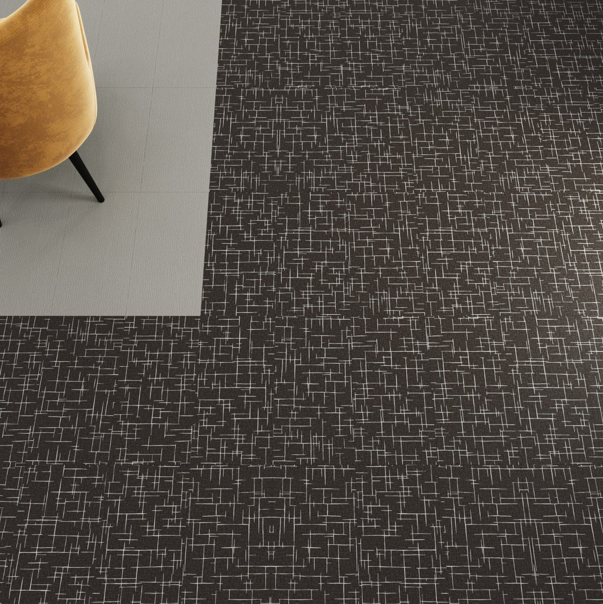 Lucida USA Antique Deco Gray Patterned Look 28-mil x 12-in W x 24-in L Waterproof Glue Down Luxury Vinyl Tile Flooring (36-sq ft/ Carton)