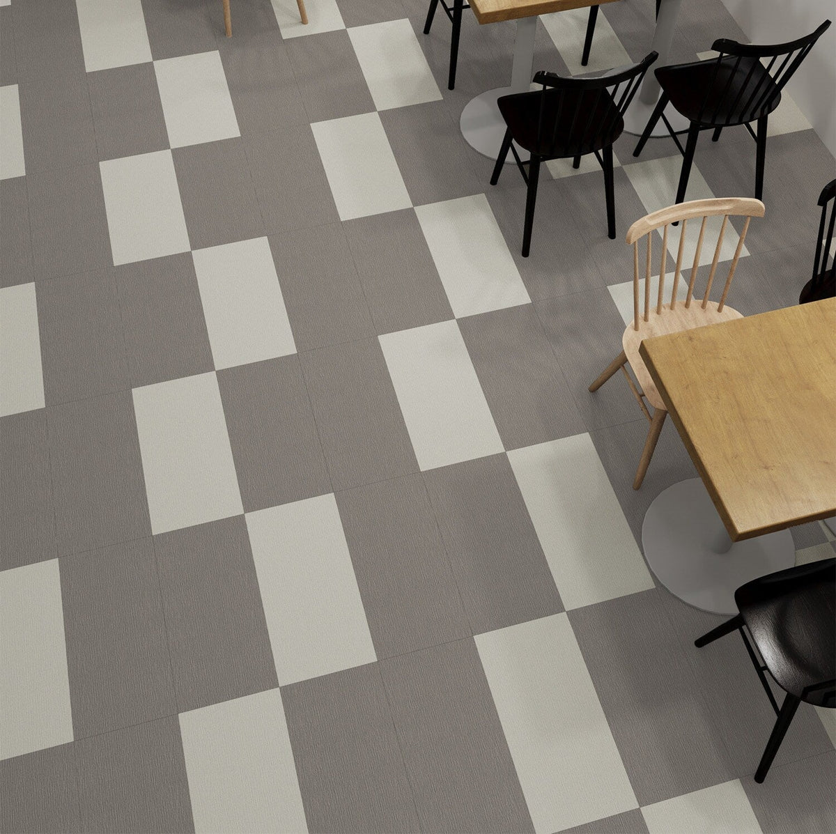 Lucida USA Carbon Knit Silver Patterned Look 28-mil x 12-in W x 24-in L Waterproof Glue Down Luxury Vinyl Tile Flooring (36-sq ft/ Carton)