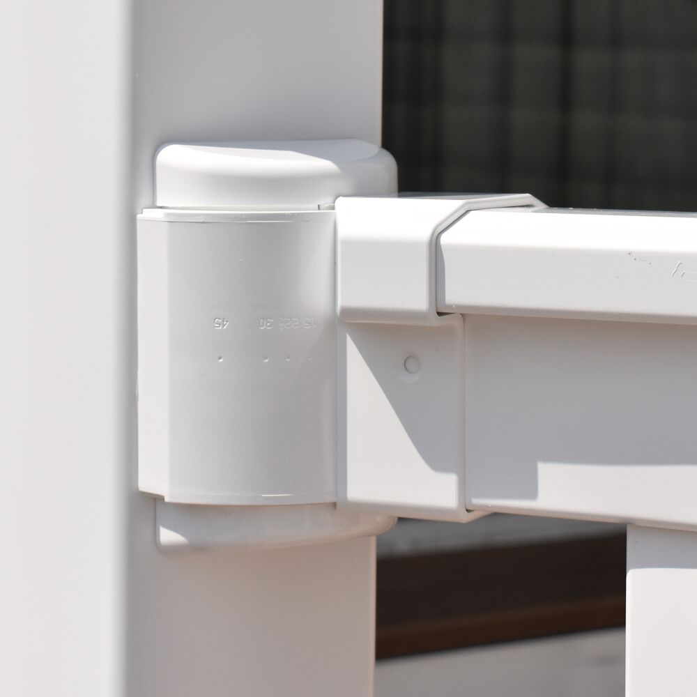 Freedom 11.25-in x 6.5-in Lincoln White Vinyl Angle Adapter (2-Pack)