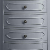 Winslow 22 in. W x 14 in. D x 67.5 in. H Single Door Linen Cabinet in Antique Gray - Super Arbor