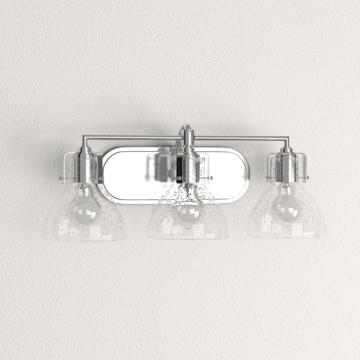 3-Light Chrome Bath Vanity Light
