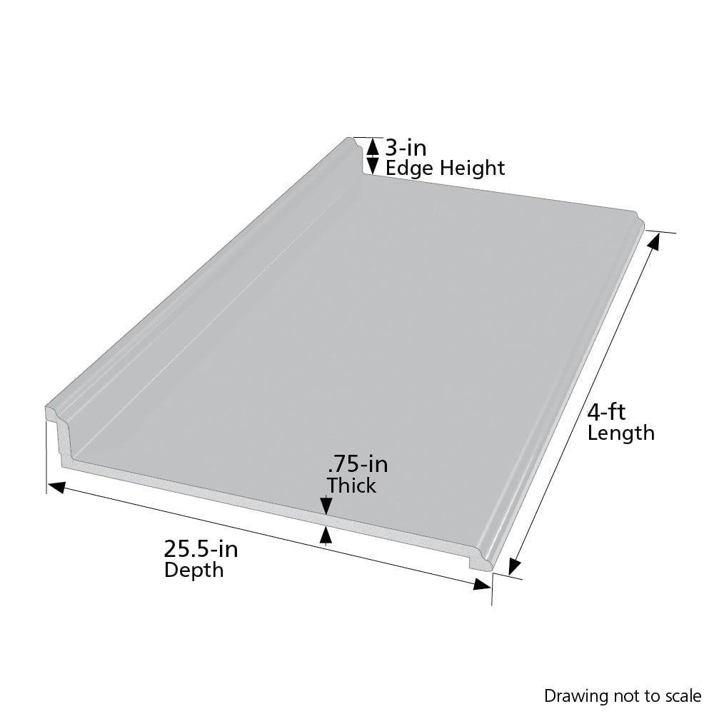 VT Dimensions Formica 4-ft Midnight Stone Etchings Straight Laminate Kitchen Countertop with Integrated Backsplash