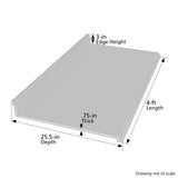 VT Dimensions Formica 4-ft Cafe Azul Straight Laminate Kitchen Countertop