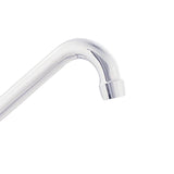 EZ-FLO Chrome 2-Handle Deck-Mount High-Arc Handle Kitchen Faucet (Deck Plate Included)