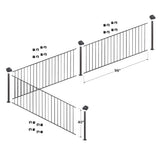 Fortress Building Products 24-ft x 40-in Black Sand Steel Deck Rail Kit