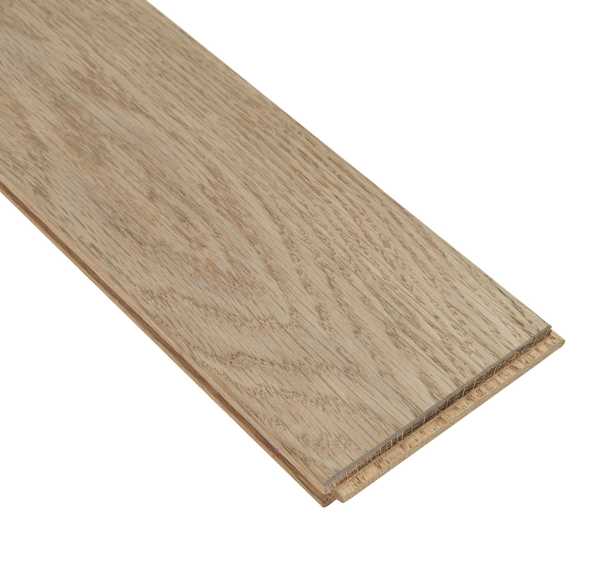 Bruce America's Best Choice Breezy Gray White Oak 5-in W x 3/4-in T Varying Length Handscraped Solid Hardwood Flooring (23.5-sq ft / Carton)