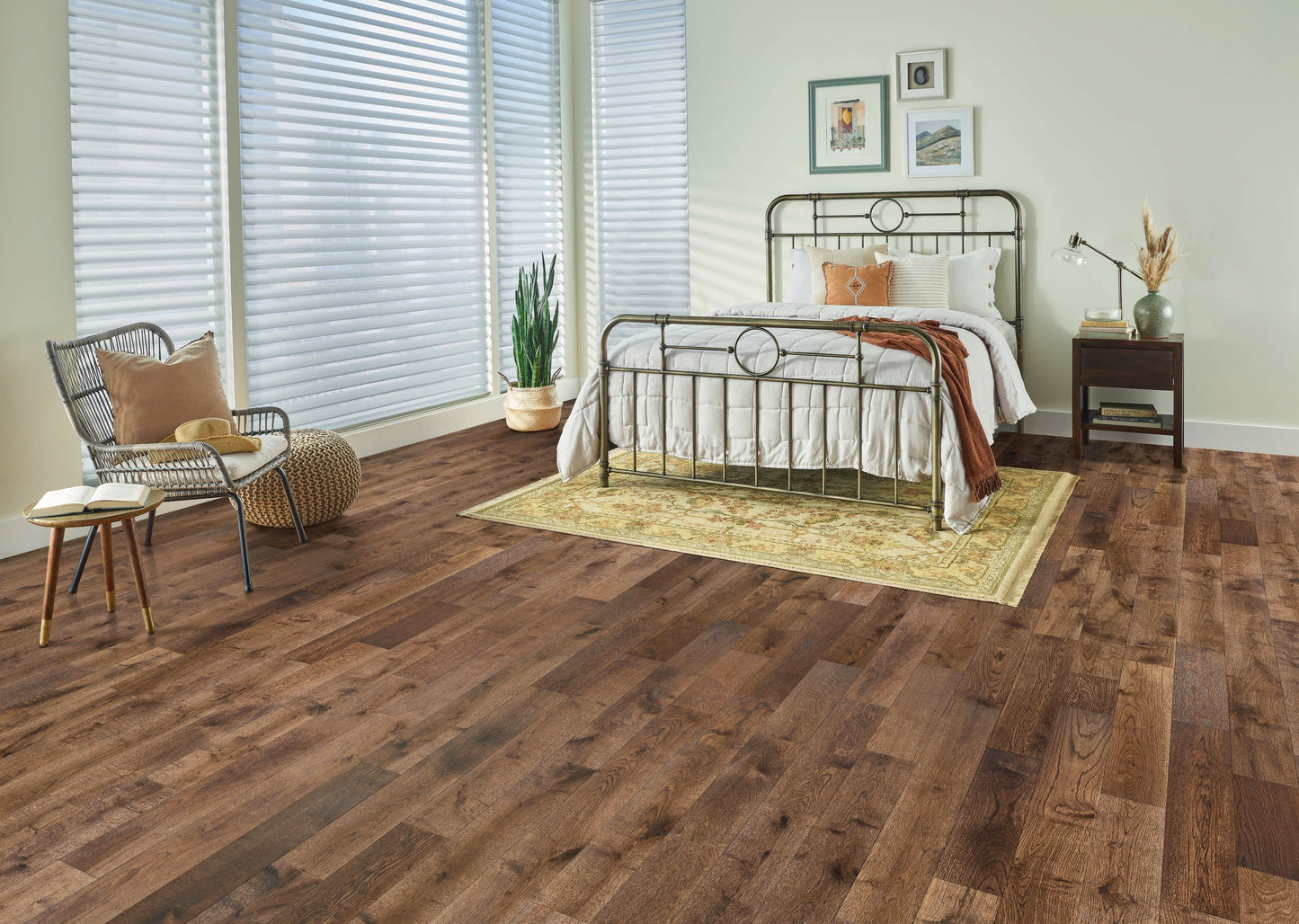 Bruce White oak Deer Valley hardwood flooring — installed room view