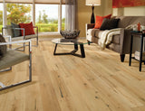 Bruce America's Best Choice Golden Natural White Oak 6-1/2-in W x 3/8-in T x Varying Length Wirebrushed Engineered Hardwood Flooring (32.11-sq ft / Carton)