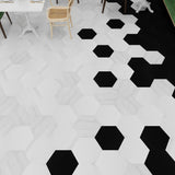 Lucida USA Blanco Ibiza Black Stone Look 28-mil x 9-in W x 10-in L Waterproof Glue Down Luxury Vinyl Tile Flooring (12.25-sq ft/ Carton)