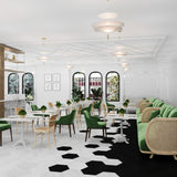Lucida USA Blanco Ibiza Black Stone Look 28-mil x 9-in W x 10-in L Waterproof Glue Down Luxury Vinyl Tile Flooring (12.25-sq ft/ Carton)