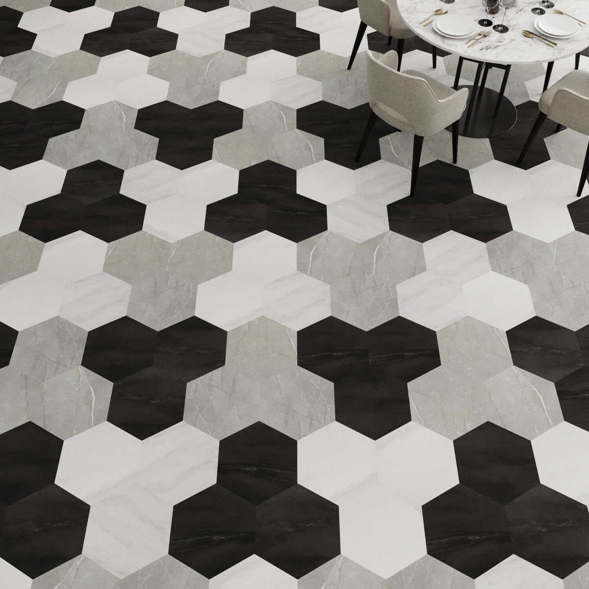 Lucida USA Tundra Grey Gray Stone Look 28-mil x 9-in W x 10-in L Waterproof Glue Down Luxury Vinyl Tile Flooring (12.25-sq ft/ Carton)