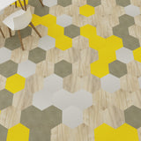 Lucida USA MosaiCore Sunchoke 9-in x 9-in Waterproof Luxury Vinyl Tile Flooring, Glue-Down, 12.25-sq ft Carton