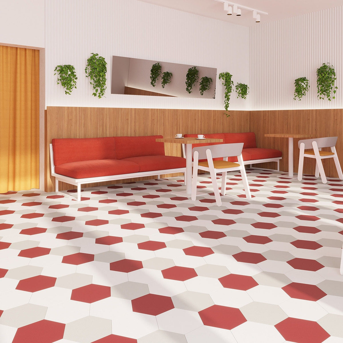 Lucida USA MosaiCore Berry 9-in x 9-in Waterproof Luxury Vinyl Tile Flooring, 28-mil Wear Layer (12.25-sq ft Carton)